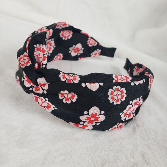 Floral Wide Band Headband - Picture 4 of 4